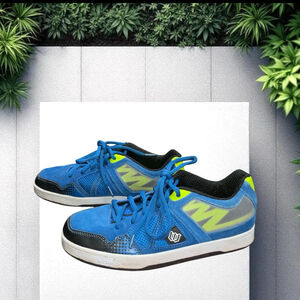 World Industries Ascend Blue Neon Green White Black Athletic Skate Shoes Men 6